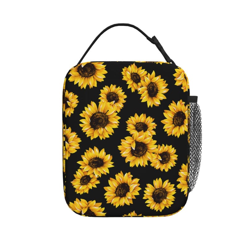 Yilad Sunflowers Reusable Lunch Box Insulated LunchBox Cooler Lunch Bag - Image 3